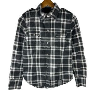 Speed & Strength Womens Sz M Motorcycle Biker Riding Shirt Jacket Zip Flannel